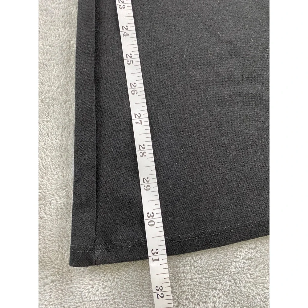 Windsor Womens Black High Waisted Flare Bell Bottom Pants with Side Ties Size S